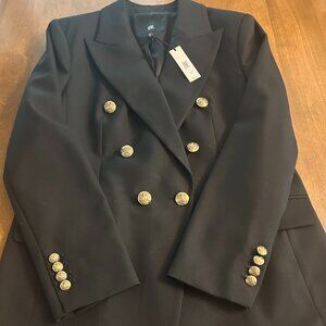 Banana Republic Black double buttoned Blazer NWT